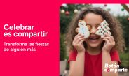 “Celebrar es compartir: transforma las fiestas de alguien más” Boton Comparte
